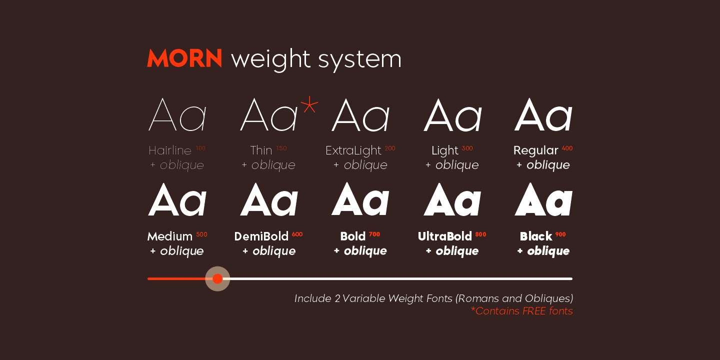 Пример шрифта Morn Ultra Bold